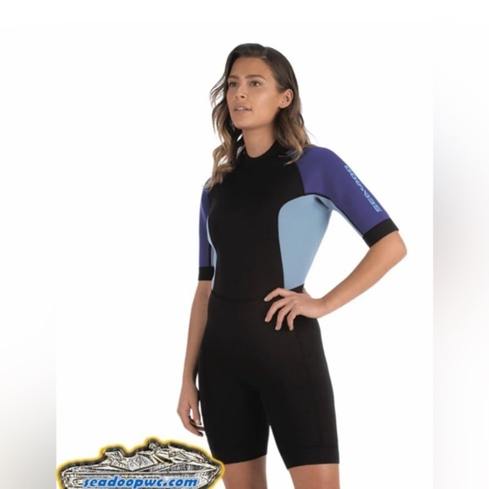 Wet Suit by Sea-Doo Ladies Exotic Shorty Wetsuit Deep Purple NWT, Size Large